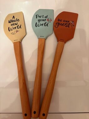 Set of Disney princess spatulas Ariel belle and jasmine